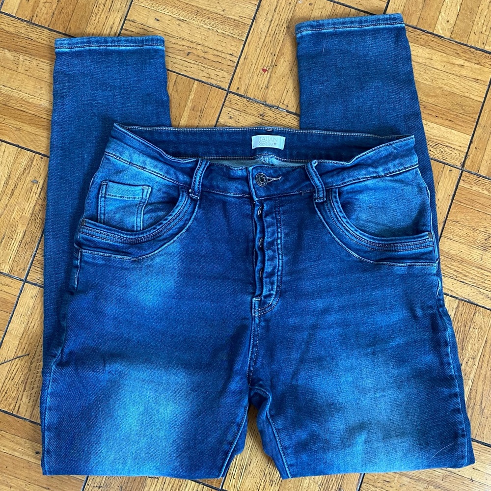 Italian star stretch denim jeans size L 28